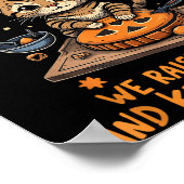 Spooky Biscuits Club Cat Funny Halloween Backen Poster (Ecke)