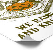 Spooky Biscuits Club Cat Funny Halloween Backen Th Poster (Ecke)