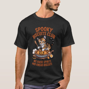 Spooky Biscuits Club Katze, Lustiger Halloween-Bac T-Shirt