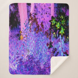 Spooky Black and Crimson Lily Garden Landschaft Sherpadecke