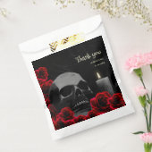 Spooky Black and Red Gothull Rose Halloween Geschenktütchen (Versiegelt)