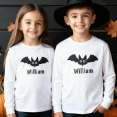 Spooky Black Bat Halloween Personalisierter Name
