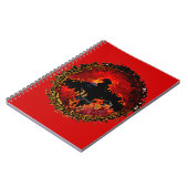 Spooky Black Bat Notizblock (Linke Seite)