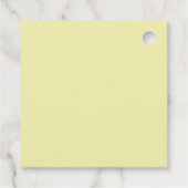 Spooky Black Cat auf Picketzaun Geschenkanhänger (Rückseite)