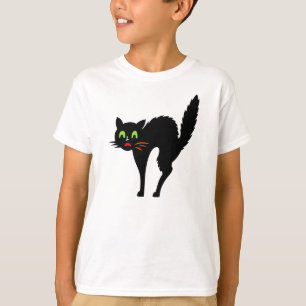 Spooky Black Cat Boys Halloween Trick oder Treat T-Shirt