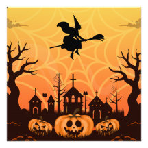Spooky Black Cat Halloween Design - Modernes Minim