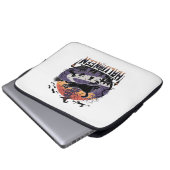 Spooky Black Cat Halloween Night - Vintag Spuk Laptopschutzhülle (Vorne Knopf)
