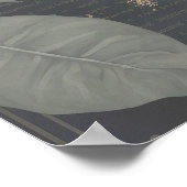 Spooky Black Cat Halloween Poster (Ecke)