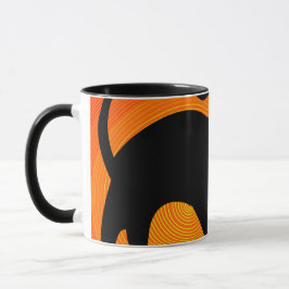 Spooky Black Cat Halloween Tasse