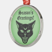 Spooky Black Cat Horror Weihnachtsschmuck (Links)