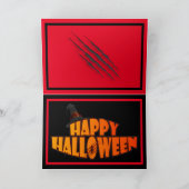 Spooky Black Cat Karte (Innenseite)