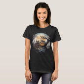 Spooky Black Cat T-Shirt (Vorne ganz)