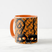 Spooky Black Cat Tasse (Vorderseite Links)