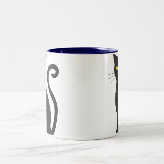 Spooky Black Cat Tasse (Mittel)