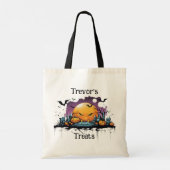 Spooky Black Cat Tragetasche (Rückseite)