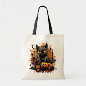 Spooky Black Cat Tragetasche (Vorne)