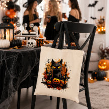 Spooky Black Cat