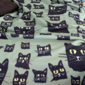 Spooky Black Cats Sherpadecke