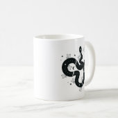 Spooky Black Celestial Snake Design Kaffeetasse (VorderseiteRechts)