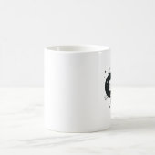 Spooky Black Celestial Snake Design Kaffeetasse (Mittel)