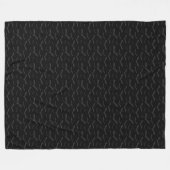 SPOOKY BLACK HALLOWEEN BATTEN FLEECEDECKE (Vorderseite (Horizontal))