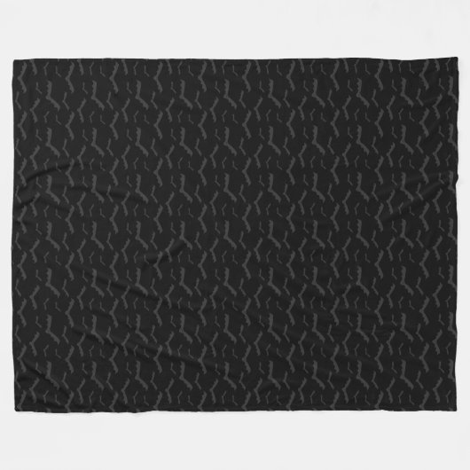 SPOOKY BLACK HALLOWEEN BATTEN FLEECEDECKE (Vorderseite (Horizontal))