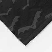 SPOOKY BLACK HALLOWEEN BATTEN FLEECEDECKE (Ecke)