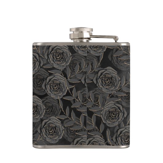 SPOOKY BLACK HALLOWEEN ROSE FLACHMANN (Rückseite)