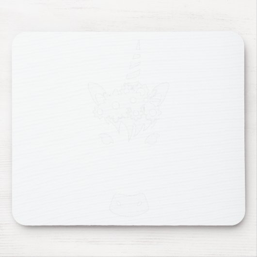 Spooky Black Mops in Hexenhut Pumpkin Halloween Mousepad (Vorne)