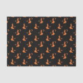 Spooky Black & Orange Hexenpapier Seidenpapier (Vorderseite)