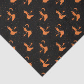 Spooky Black & Orange Hexenpapier Seidenpapier (Ausschnitt)