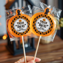 Spooky Black Orange Pumpkin Boy Halloween Geburtst