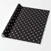 Spooky Black & Pink Spider Wrapping Paper Roll Geschenkpapier (Ungerollt)