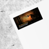 Spooky Black Raven Halloween-Rücksendeadresse Adressaufkleber