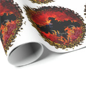 Spooky Black Red Bats Geschenkpapier (Rolleneckpunkt)