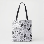 Spooky Black RIP Halloween Tote Bag Tasche (Vorderseite)