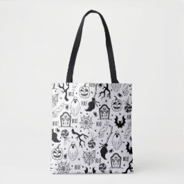 Spooky Black RIP Halloween Tote Bag Tasche