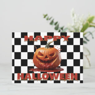 Spooky Bloody Pumpkin Halloween Einladung