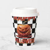 Spooky Bloody Pumpkin Halloween Pappbecher (Vorderseite)