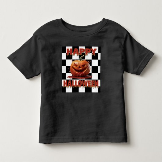 Spooky Bloody Pumpkin Kleinkind T-shirt (Vorderseite)