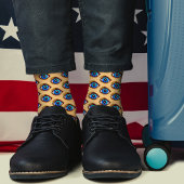 Spooky Blue Eye Pixel Art Cool Moderne Funny Geeky Socken