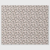 Spooky Blush Pink Blütenröschen Geschenkpapier (Flach)