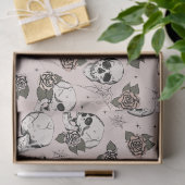 Spooky Blush Pink Blütenröschen Seidenpapier (Geschenk)