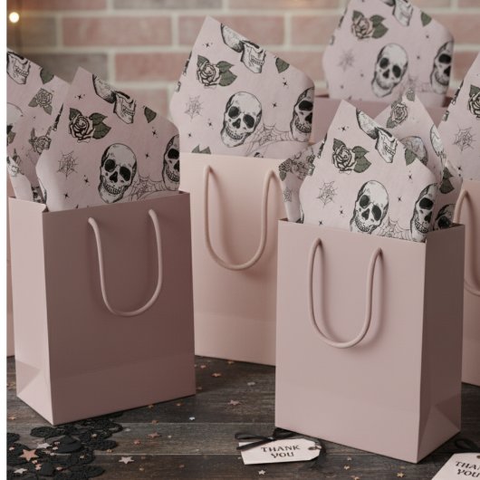 Spooky Blush Pink Blütenröschen Seidenpapier