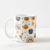 Spooky Boho Halloween Pattern Kaffeetasse (Links)