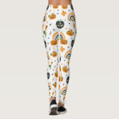 Spooky Boho Pattern Halloween Leggings (Rückseite)