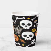 Spooky Bones And Skeletons For Halloween Pappbecher (Vorderseite)