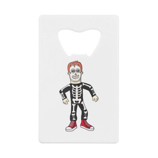 Spooky Bones Geldbeutel Flaschenöffner (Vorderseite)