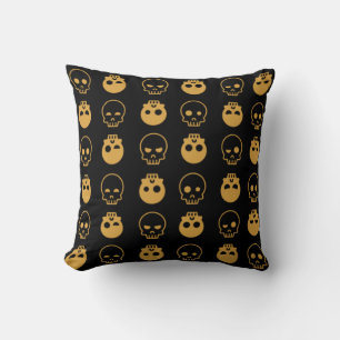 Spooky Bony Skulls Happy Halloween Kissen