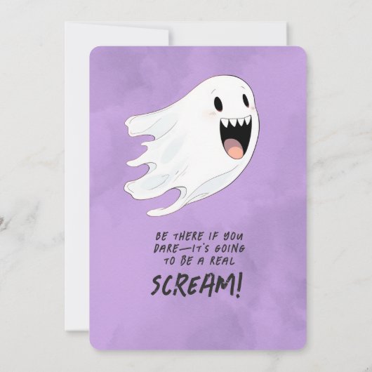 Spooky Boo-Day Party Einladung (Rückseite)